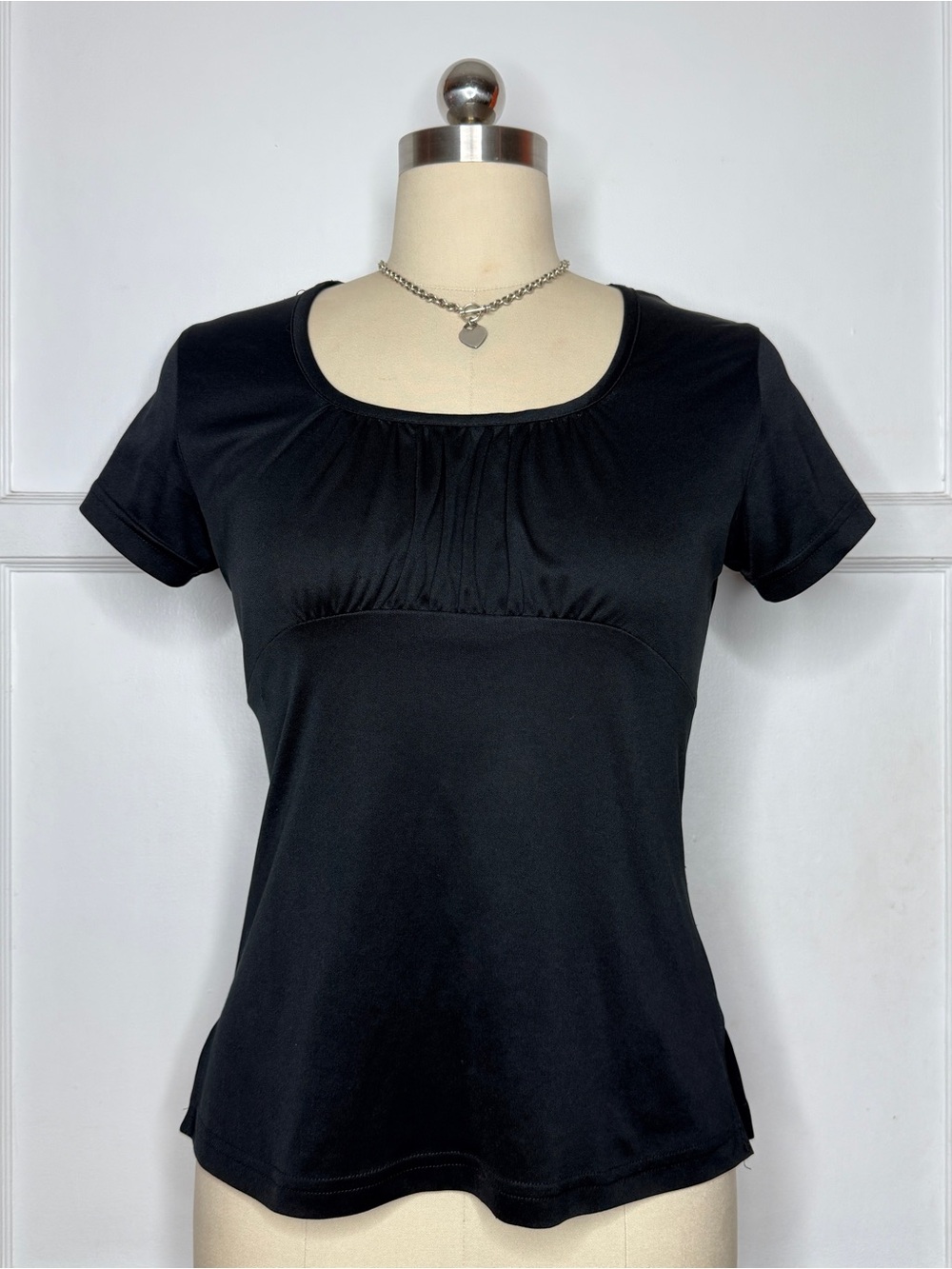 Black babydoll top